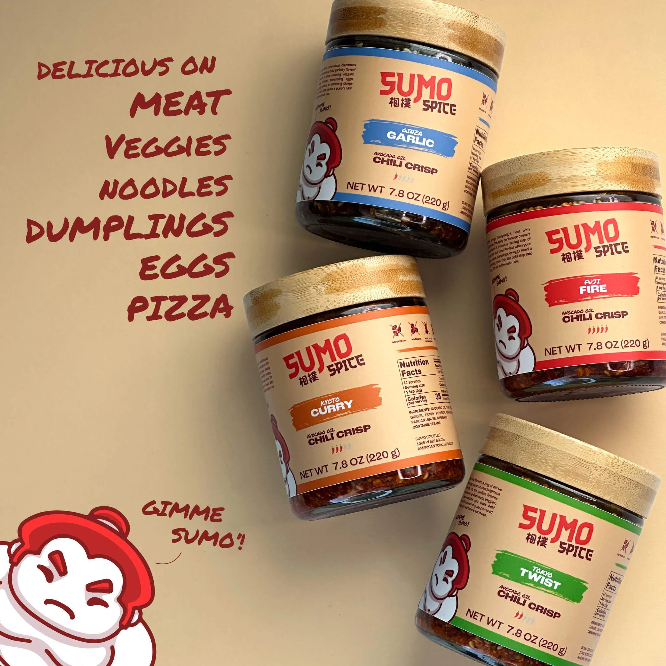 その他 sumomo The Ultimate Variety Pack — Sumo Spice Chili Crisp | Avocado Oil